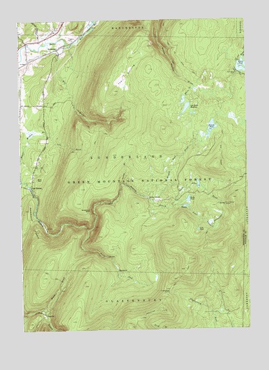 Sunderland, VT USGS Topographic Map