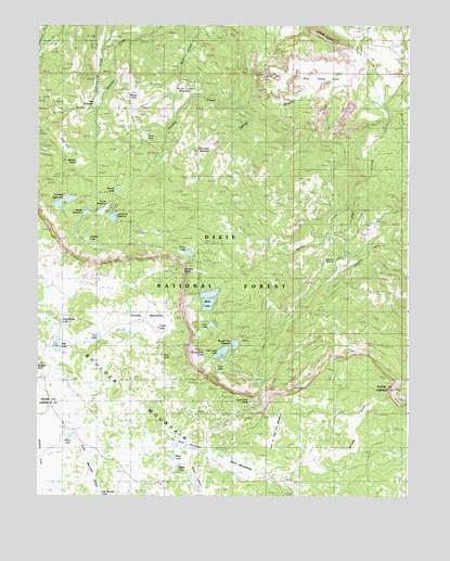 Blind Lake, UT USGS Topographic Map