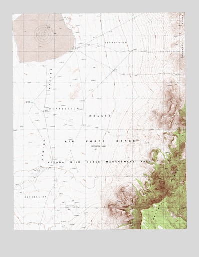 Sundown Reservoir, NV USGS Topographic Map