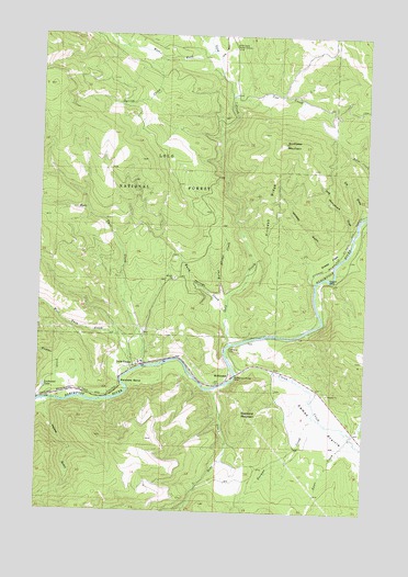 Sunflower Mountain, MT USGS Topographic Map