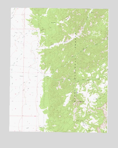 Blind Spring Mountain, UT USGS Topographic Map