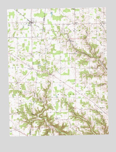 Sunman, IN USGS Topographic Map
