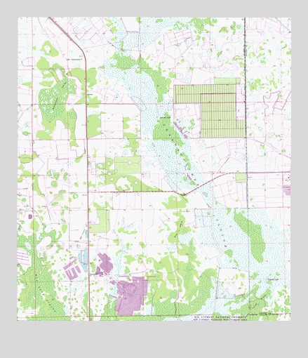 Sunniland, FL USGS Topographic Map