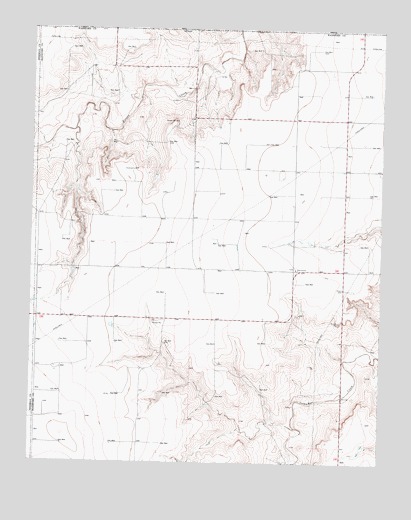Frisco Creek East, TX USGS Topographic Map