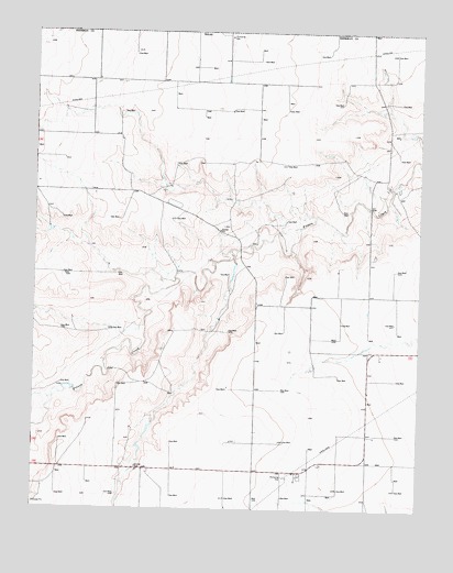 Frisco Creek West, TX USGS Topographic Map
