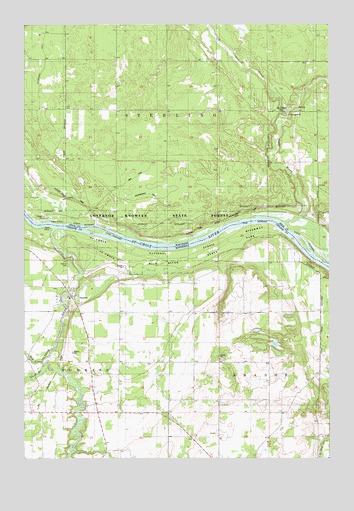 Sunrise, MN USGS Topographic Map