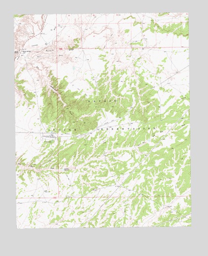 Sunrise Springs, AZ USGS Topographic Map
