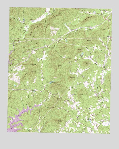 Sunset, SC USGS Topographic Map