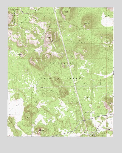 Sunset Crater East, AZ USGS Topographic Map