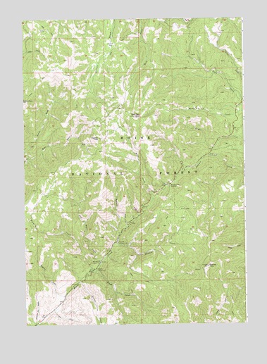 Sunset Mountain, ID USGS Topographic Map