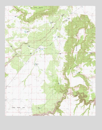 Sunset Pass, AZ USGS Topographic Map