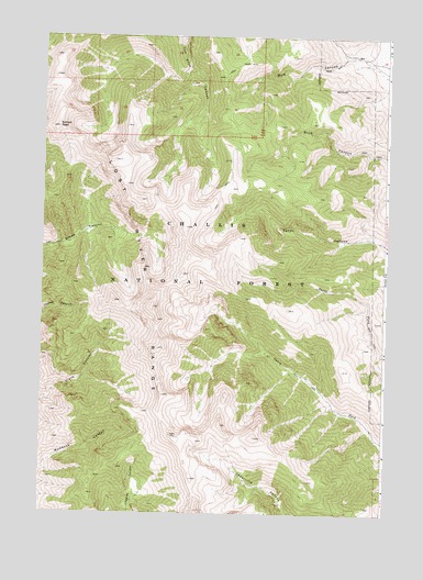 Sunset Peak, ID USGS Topographic Map