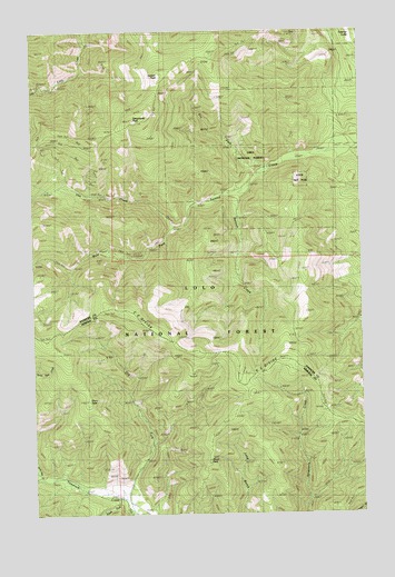 Sunset Peak, MT USGS Topographic Map