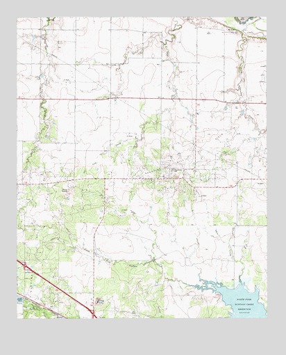 Sunshine Hill, TX USGS Topographic Map