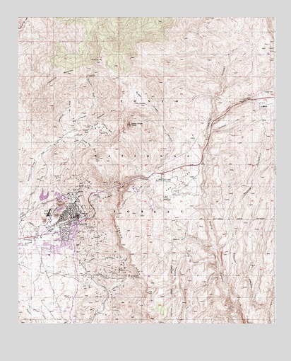 Superior Az Topographic Map Topoquest 5872