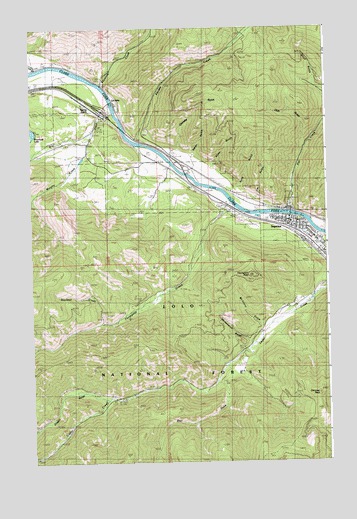 Superior, MT USGS Topographic Map
