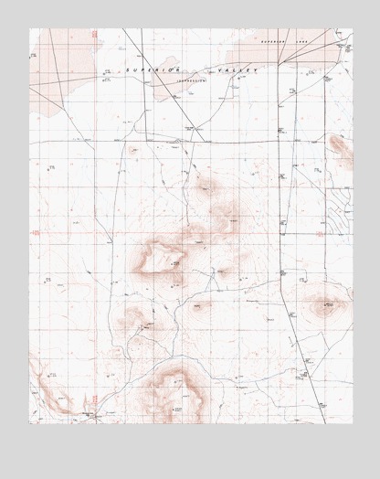 Superior Lake, CA USGS Topographic Map
