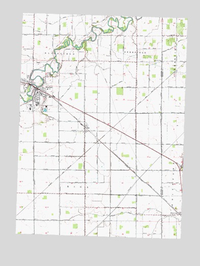Blissfield, MI USGS Topographic Map