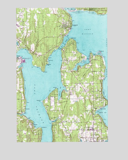 Suquamish, WA USGS Topographic Map