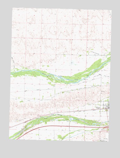 Sutherland Reservoir NW, NE USGS Topographic Map