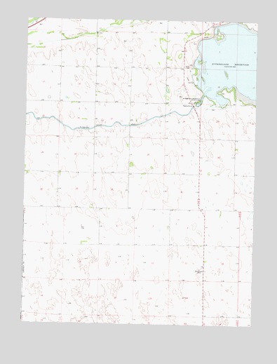 Sutherland Reservoir West, NE USGS Topographic Map