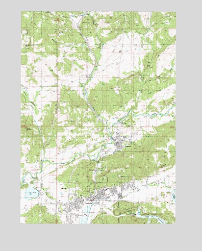 Sutherlin, OR USGS Topographic Map