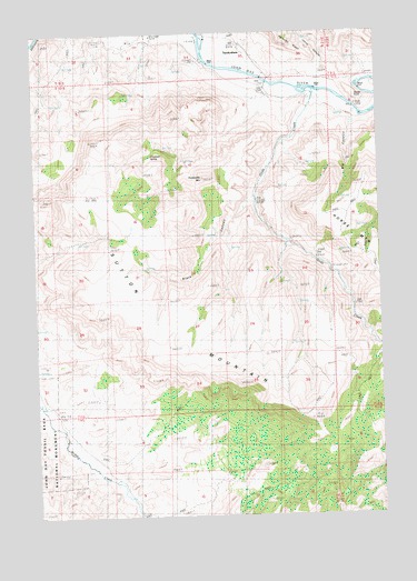 Sutton Mountain, OR USGS Topographic Map
