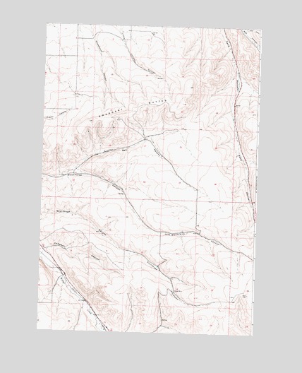 Swaggart Buttes, OR USGS Topographic Map
