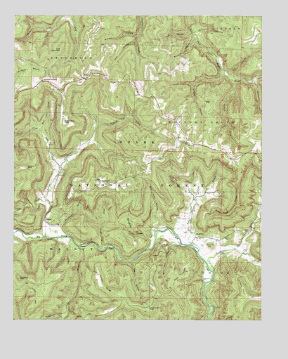 Swain, AR USGS Topographic Map