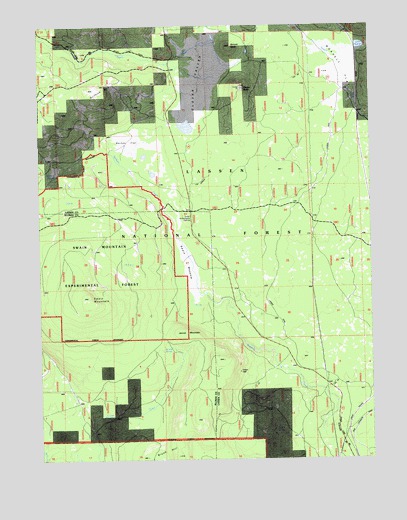 Swain Mountain, CA USGS Topographic Map