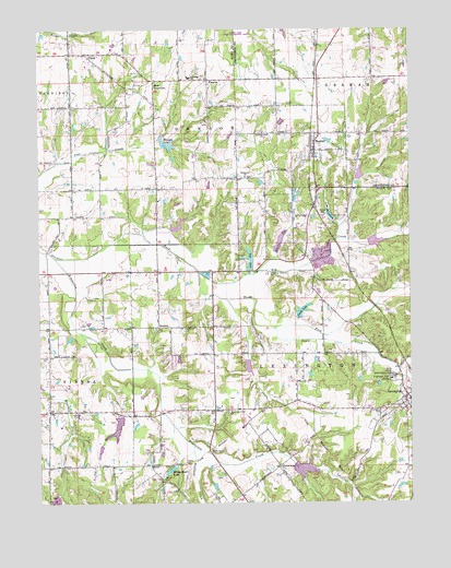 Blocher, IN USGS Topographic Map