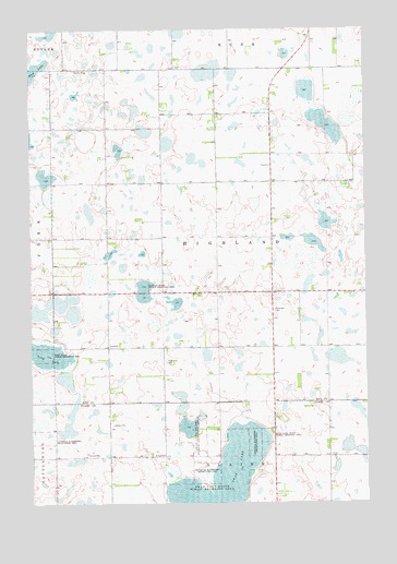 Swan Lake, SD USGS Topographic Map