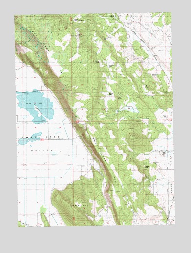 Swan Lake, OR USGS Topographic Map