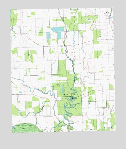 Swan Lake NW, MS USGS Topographic Map
