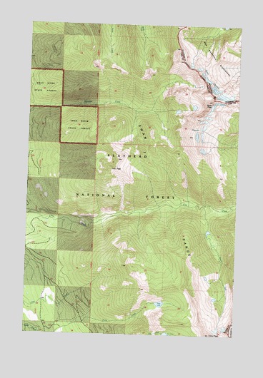 Swan Peak, MT USGS Topographic Map