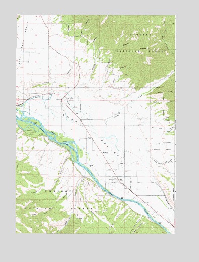 Swan Valley, ID USGS Topographic Map