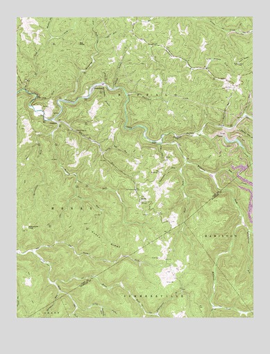 Swandale, WV USGS Topographic Map