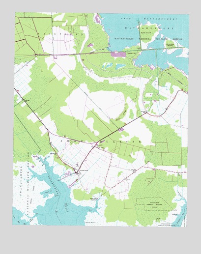 Swanquarter, NC USGS Topographic Map