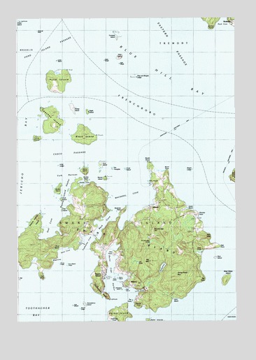 Swans Island, ME USGS Topographic Map