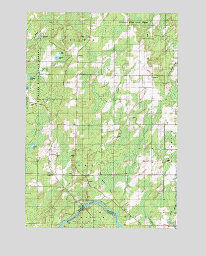 Swanson, MI USGS Topographic Map