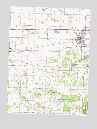 Swanton, OH USGS Topographic Map