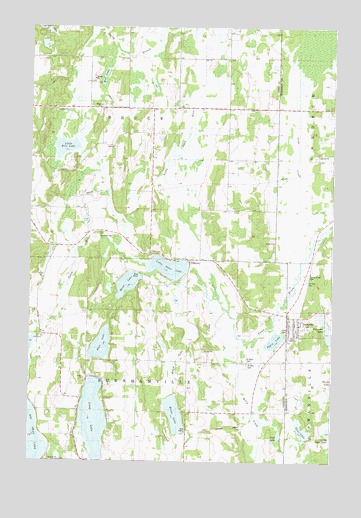 Swanville, MN USGS Topographic Map