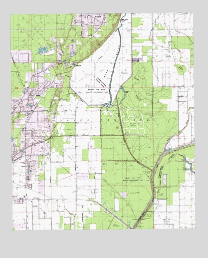 Swartz, LA USGS Topographic Map