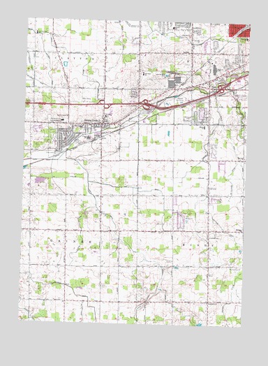 Swartz Creek, MI USGS Topographic Map