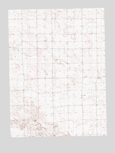 Swedish Cemetery, NE USGS Topographic Map