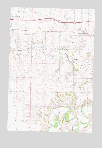 Sweet Briar, ND USGS Topographic Map
