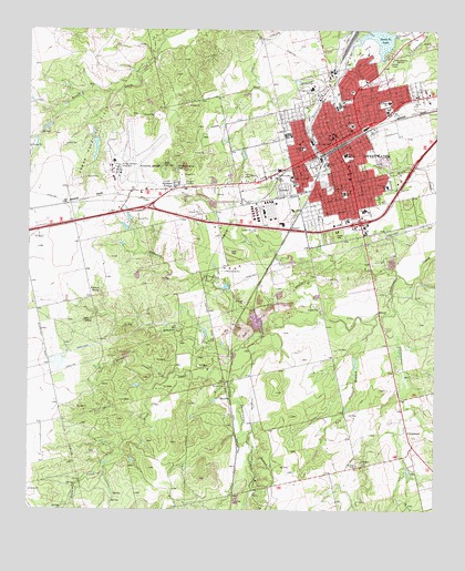 Sweetwater, TX USGS Topographic Map