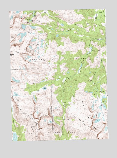 Sweetwater Gap, WY USGS Topographic Map