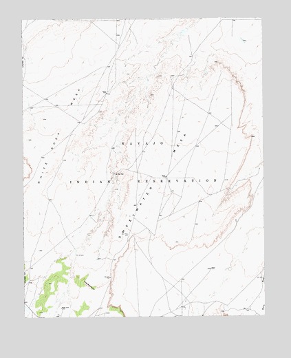 Sweetwater Mesa, AZ USGS Topographic Map