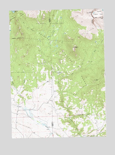Sweetwater Needles, WY USGS Topographic Map